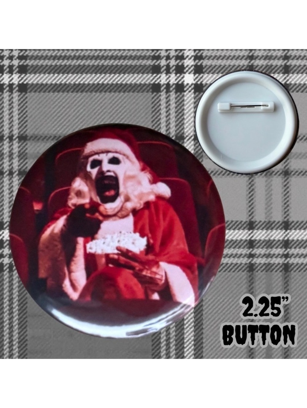 Art The Clown 2.25" Handmade Button